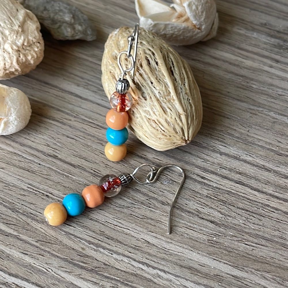 DREAMSICLE COLLECTION Beaded Earrings